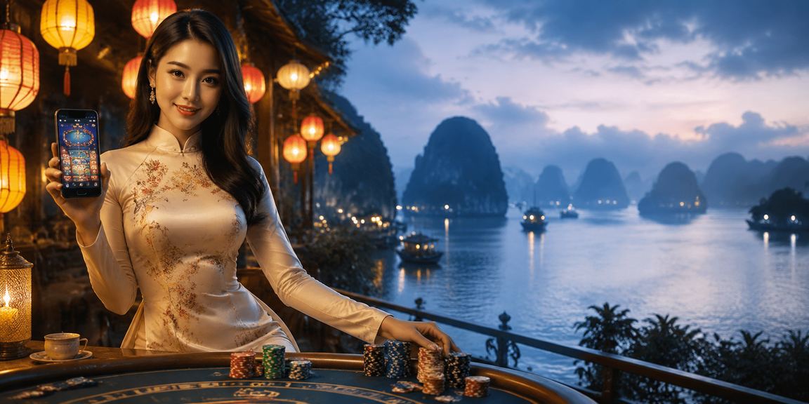 Người chơi sử dụng ứng dụng cá cược trên điện thoại tại Hội An